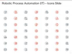Robotic process automation it icons slide ppt powerpoint presentation ideas graphics