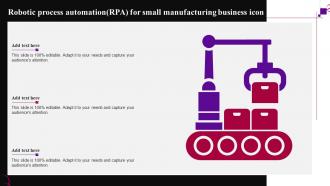 Robotic Process Automation RPA For Small Manufacturing Business Icon