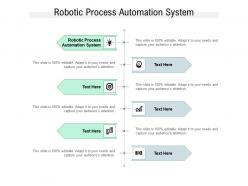 Robotic process automation system ppt powerpoint presentation professional design inspiration cpb