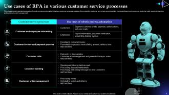 Robotic Process Automation To Enhance Customer Service Powerpoint Ppt Template Bundles DK MD Researched Multipurpose