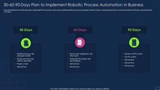 Robotic Process Automation Types 30 60 90 Days Plan To Implement Robotic Process Automation
