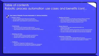 Robotic Process Automation Use Cases And Benefits Powerpoint Presentation Slides Captivating Impressive