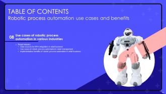 Robotic Process Automation Use Cases And Benefits Powerpoint Presentation Slides Ideas Visual