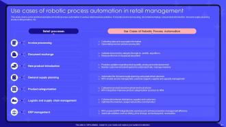Robotic Process Automation Use Cases And Benefits Powerpoint Presentation Slides Images Visual