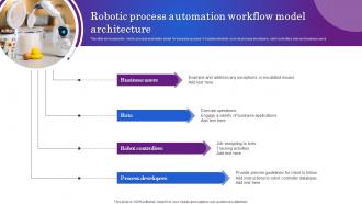 Robotic Process Automation Workflow Model Architecture