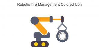 Robotic Tire Management Colored Icon In Powerpoint Pptx Png And Editable Eps Format
