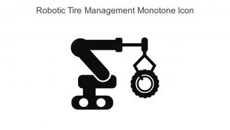 Robotic Tire Management Monotone Icon In Powerpoint Pptx Png And Editable Eps Format