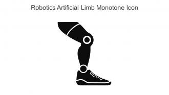 Robotics Artificial Limb Monotone Icon In Powerpoint Pptx Png And Editable Eps Format