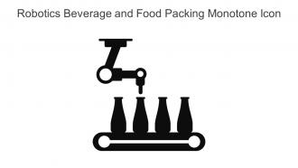 Robotics Beverage And Food Packing Monotone Icon In Powerpoint Pptx Png And Editable Eps Format