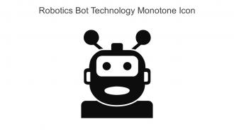 Robotics Bot Technology Monotone Icon In Powerpoint Pptx Png And Editable Eps Format