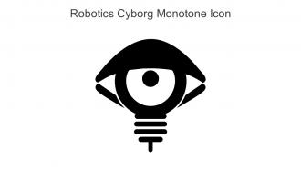 Robotics Cyborg Monotone Icon In Powerpoint Pptx Png And Editable Eps Format