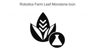 Robotics Farm Leaf Monotone Icon In Powerpoint Pptx Png And Editable Eps Format