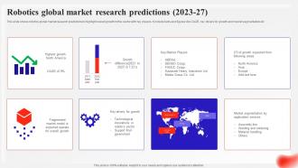 Robotics Global Market Research Predictions 2023 To 27