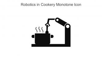 Robotics In Cookery Monotone Icon In Powerpoint Pptx Png And Editable Eps Format