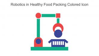 Robotics In Healthy Food Packing Colored Icon In Powerpoint Pptx Png And Editable Eps Format
