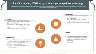 Robotics Industry Swot Analysis To Robotics Industry Report IR SS