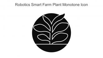Robotics Smart Farm Plant Monotone Icon In Powerpoint Pptx Png And Editable Eps Format