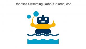 Robotics Swimming Robot Colored Icon In Powerpoint Pptx Png And Editable Eps Format