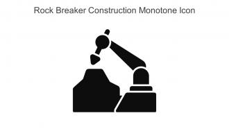 Rock Breaker Construction Monotone Icon In Powerpoint Pptx Png And Editable Eps Format