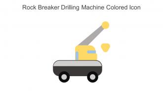 Rock Breaker Drilling Machine Colored Icon In Powerpoint Pptx Png And Editable Eps Format