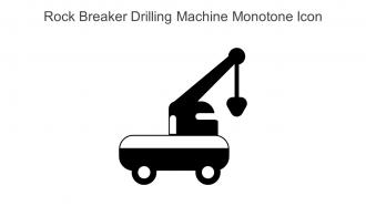 Rock Breaker Drilling Machine Monotone Icon In Powerpoint Pptx Png And Editable Eps Format