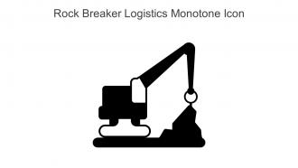 Rock Breaker Logistics Monotone Icon In Powerpoint Pptx Png And Editable Eps Format