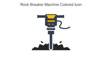 Rock Breaker Machine Colored Icon In Powerpoint Pptx Png And Editable Eps Format