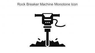 Rock Breaker Machine Monotone Icon In Powerpoint Pptx Png And Editable Eps Format