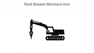 Rock Breaker Monotone Icon In Powerpoint Pptx Png And Editable Eps Format