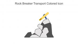 Rock Breaker Transport Colored Icon In Powerpoint Pptx Png And Editable Eps Format