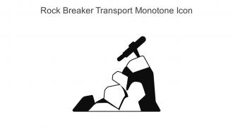 Rock Breaker Transport Monotone Icon In Powerpoint Pptx Png And Editable Eps Format