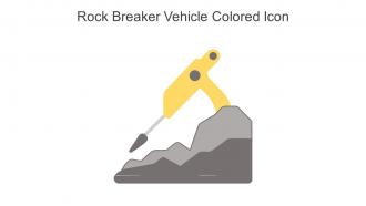 Rock Breaker Vehicle Colored Icon In Powerpoint Pptx Png And Editable Eps Format