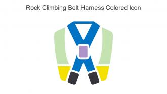 Rock Climbing Belt Harness Colored Icon In Powerpoint Pptx Png And Editable Eps Format