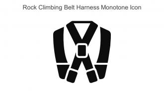 Rock Climbing Belt Harness Monotone Icon In Powerpoint Pptx Png And Editable Eps Format