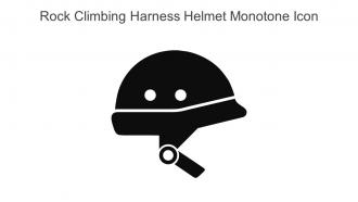 Rock Climbing Harness Helmet Monotone Icon In Powerpoint Pptx Png And Editable Eps Format
