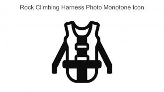 Rock Climbing Harness Photo Monotone Icon In Powerpoint Pptx Png And Editable Eps Format
