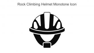 Rock Climbing Helmet Monotone Icon In Powerpoint Pptx Png And Editable Eps Format