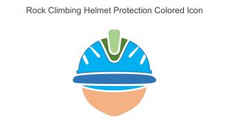 Rock Climbing Helmet Protection Colored Icon In Powerpoint Pptx Png And Editable Eps Format