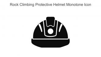 Rock Climbing Protective Helmet Monotone Icon In Powerpoint Pptx Png And Editable Eps Format