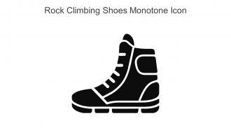 Rock Climbing Shoes Monotone Icon In Powerpoint Pptx Png And Editable Eps Format