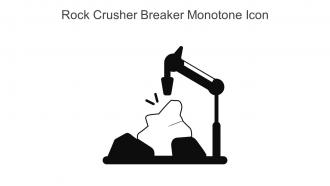 Rock Crusher Breaker Monotone Icon In Powerpoint Pptx Png And Editable Eps Format