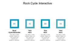 Rock cycle interactive ppt powerpoint presentation infographic template example introduction cpb