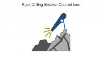 Rock Drilling Breaker Colored Icon In Powerpoint Pptx Png And Editable Eps Format
