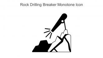 Rock Drilling Breaker Monotone Icon In Powerpoint Pptx Png And Editable Eps Format