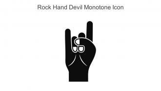Rock Hand Devil Monotone Icon In Powerpoint Pptx Png And Editable Eps Format