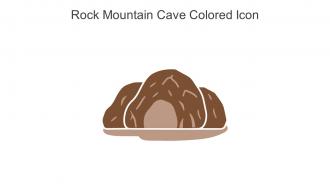Rock Mountain Cave Colored Icon In Powerpoint Pptx Png And Editable Eps Format