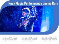 Rock Music Performance During Rain