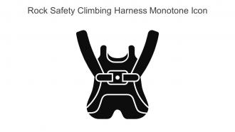 Rock Safety Climbing Harness Monotone Icon In Powerpoint Pptx Png And Editable Eps Format