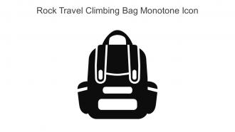Rock Travel Climbing Bag Monotone Icon In Powerpoint Pptx Png And Editable Eps Format