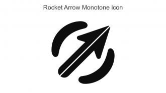 Rocket Arrow Monotone Icon In Powerpoint Pptx Png And Editable Eps Format